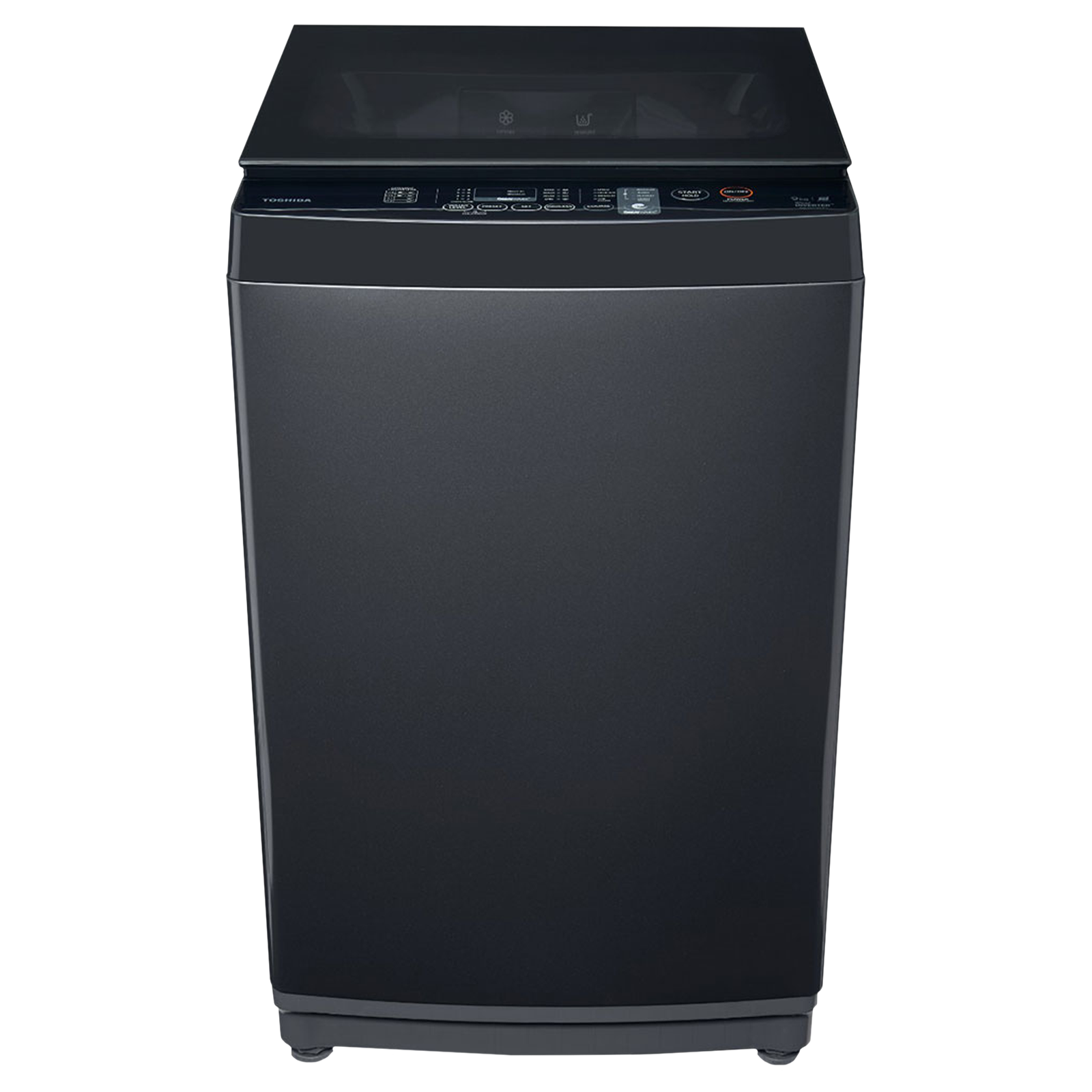 TOSHIBA 8 kg 5 Star Inverter Fully Automatic Top Load Washing Machine  (AW-DJ900D-IND, i-Clean Function, Dark Silver)
